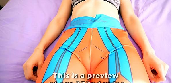  Incredible Body Brunnete with Goku Leggins Amazing Cameltoe and Ass
